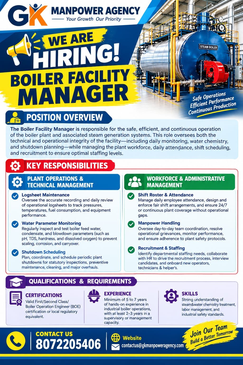Boiler Facility Manager